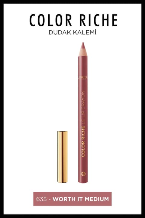 مداد لب L'Oreal Paris Color Riche - 635 Worth It Medium