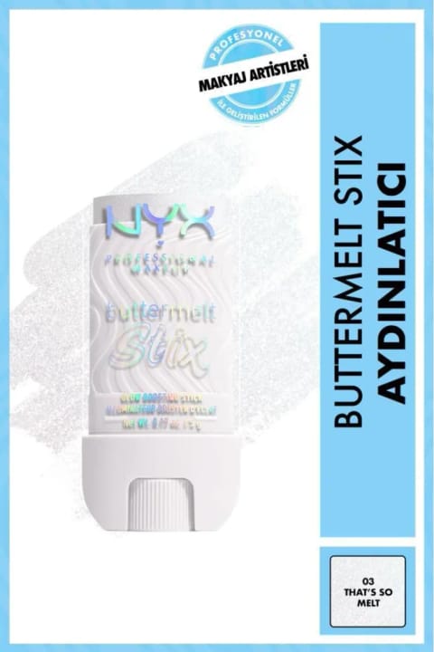 NYX Professional Makeup Buttermelt Stix Highlighter - کرمی استیک روشن‌کننده — 03 That S So