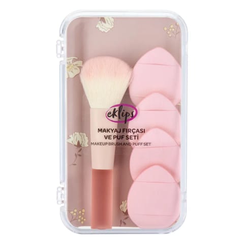 Eklips ست براش و پف آرایشی