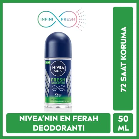 Nivea Men Fresh Sensation دئودورانت رولی مردانه ۵۰ میلی‌لیتر