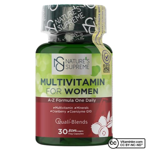 Nature's Supreme مولتی‌ویتامین مخصوص بانوان 30 کپسول