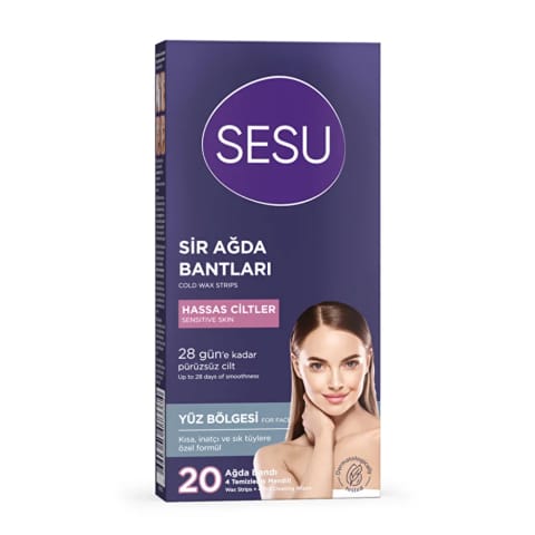 Sesu اپیلاسیون نواری صورت برای پوست‌های حساس ۲۰ عددی