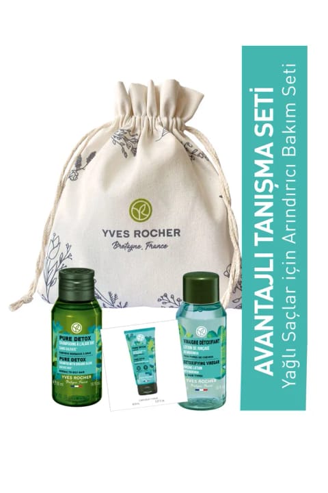 Yves Rocher ست آشنایی مراقبت از موی چرب (سایز مسافرتی)