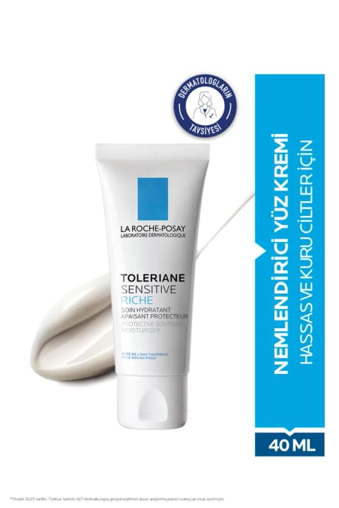 کرم مرطوبکننده تسکیندهنده La Roche Posay Toleriane Sensitive Riche برای پوست خشک و حساس