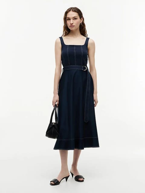 TOMMY HILFIGER زنانه پیراهن با دوخت کنتراست
