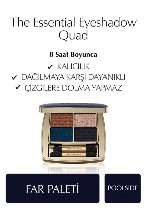 پالت سایه چشم Estee Lauder The Essential Eyeshadow Quad - رنگ: Poolside