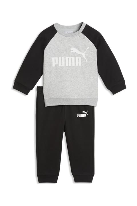 Puma سویشرت بافت آستین بلند یقه گرد بچگانه مشکی