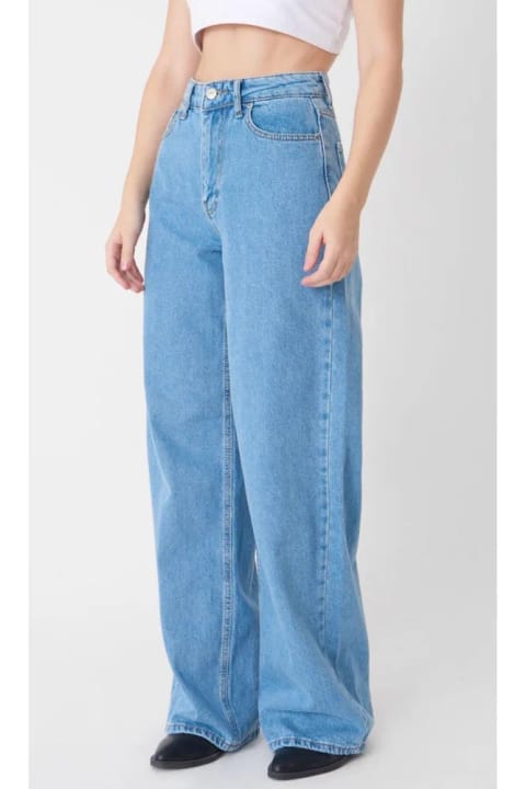 Ramrod Jeans شلوار جین آبی راسته با ساق باریک و کمر بلند