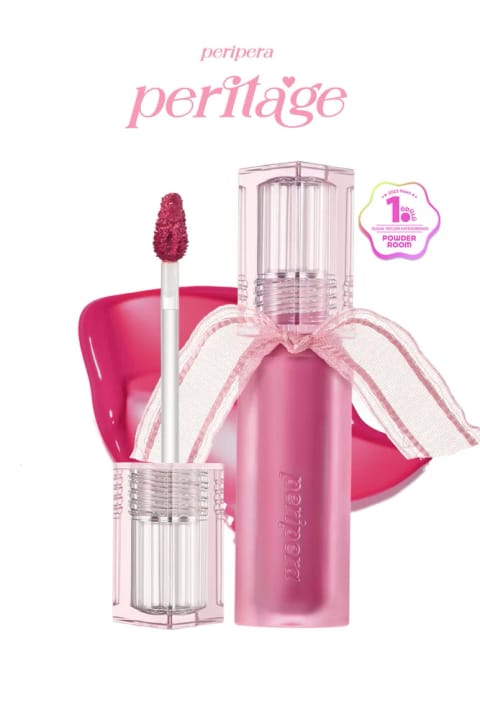 PERIPERA واتر بیِر تینت، رنگهای طبیعی، ماندگاری طولانی، براق — 08 Pure Pink Peritage