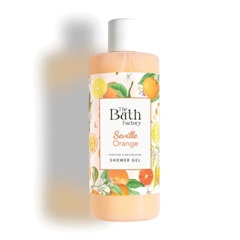 THE BATH FACTORY مرطوب‌کننده و مغذی دوش ژل پرتقال سویل 400 میلی‌لیتر