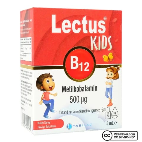 لکتوس کیدز B12 متیل کوبالامین اسپری زیرزبانی ۵ میلیلیتر
