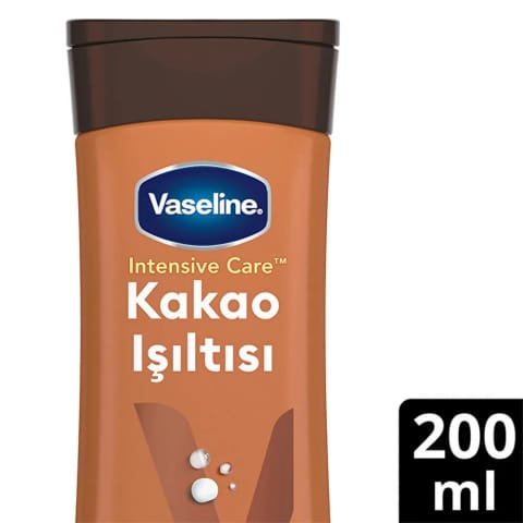 Vaseline لوسیون بدن درخشش کاکائو برای پوست‌های خشک و از دست‌داده‌ی درخشش 200 میلی‌لیتر