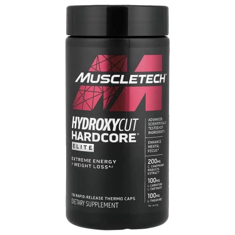 مکمل چربی‌سوز MUSCLETECH Hydroxycut Hardcore Elite، ۱۰۰ کپسول