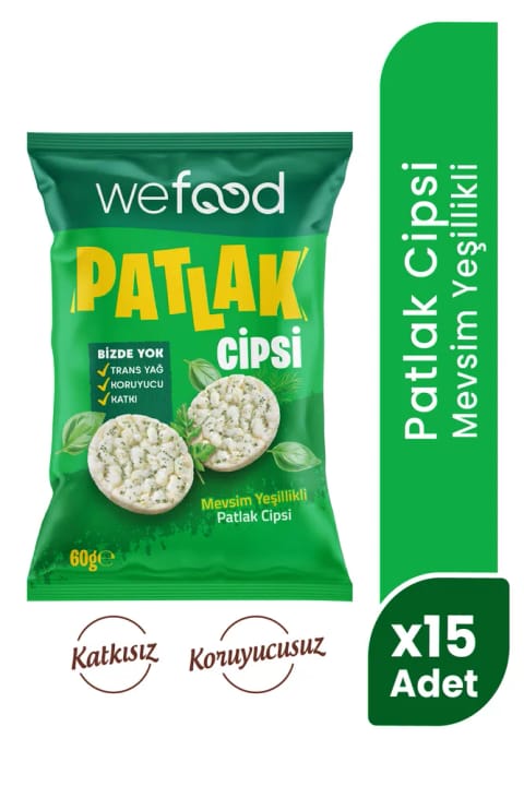 Wefood چیپس سبزیجات فصلی 60 گرمی 15 عددی