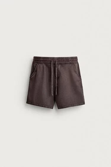 شلوارک برمودا اسپرت لیوان‌شده Zara