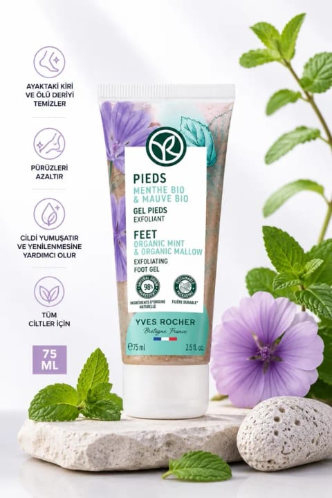 Yves Rocher اسکراب پا و پاشنه با سنگ پا طبیعی
