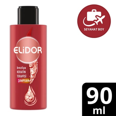 Elidor Brezilya Keratin Terapisi شامپو سایز مسافرتی ۹۰ میلیلیتر