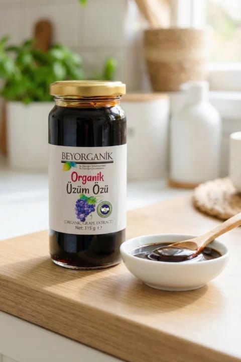 BEYORGANİK عصاره ارگانیک انگور 315 گرم (دارای آنالیز سموم و فلزات سنگین)