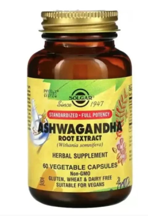 عصاره ریشه Ashwagandha سولگار 60 کپسول