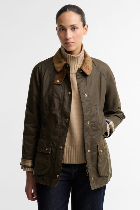 Barbour Icons Beadnell کت روغنی SN91 Beech Birchwood