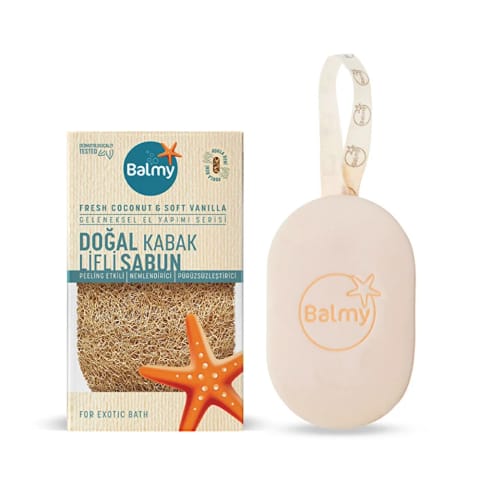 Balmy صابون طبیعی با لیف کدو Fresh Coco 125 گرم
