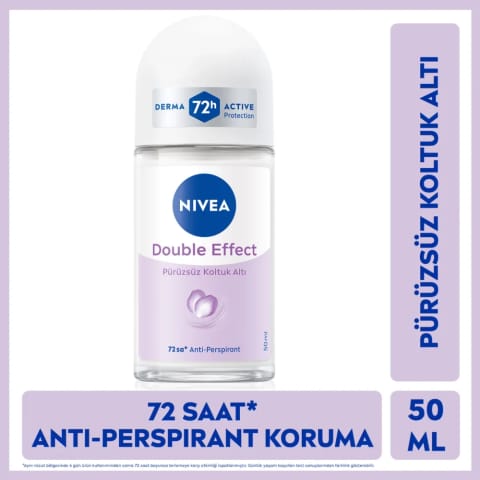 Nivea دئودورانت رولی زنانه Double Effect ۵۰ میلیلیتر