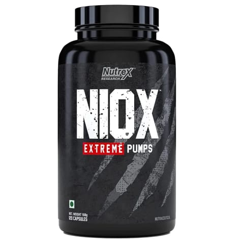 Nutrex Research NIOX Extreme Pump Arginine Nitrix Oxide 120 Caps Muscles Builder USA