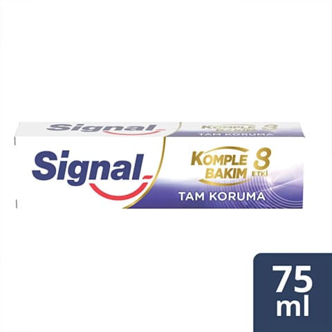 خمیردندان Signal مراقبت کامل ۸ اثر محافظت کامل ۷۵ میلی‌لیتر