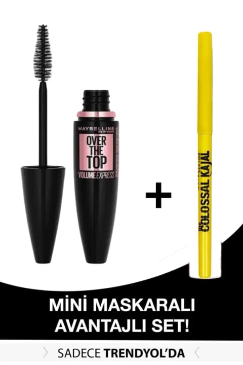 ماسکارا و خط چشم Maybelline Over The Top + Colossal Kajal مشکی 7678