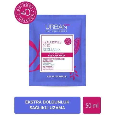 Urban Care ماسک مو قبل از حمام با هیالورونیک اسید و کلاژن 50 میلی‌لیتر
