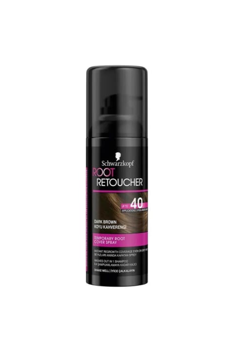 Schwarzkopf Root Retouch اسپری فوری پوشاننده ریشه مو قهوه ای تیره 12...