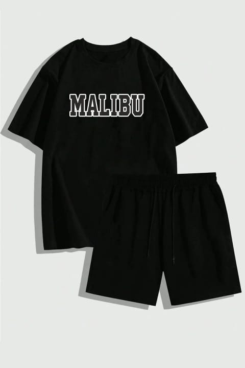 ست شورت چاپ Malibu یونیسکس uyguntarz
