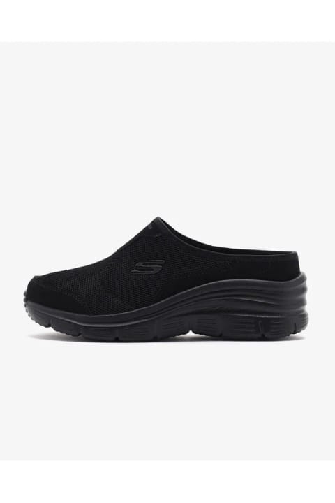 SKECHERS FASHİON FİT زنانه مشکی پاشنهباز اسپرت 12714TK BBK