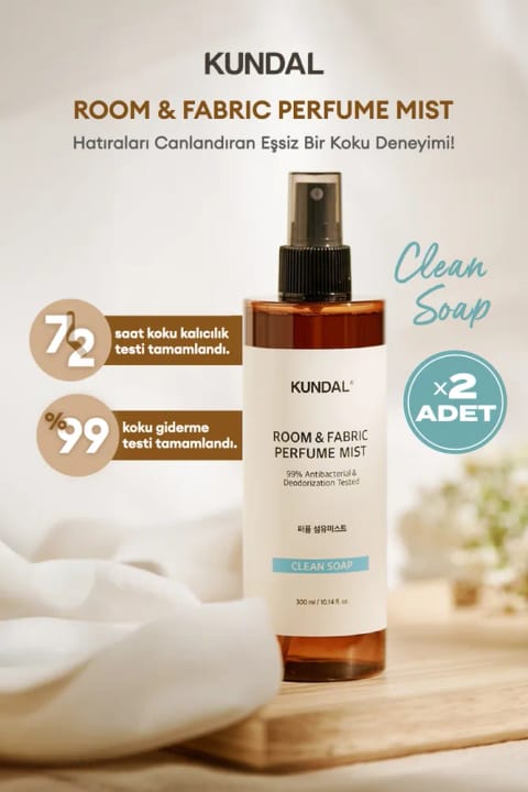 Kundal Room & Fabric Perfume Mist (Clean Soap) 300 ml