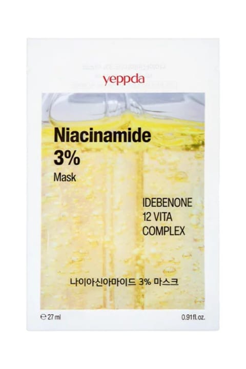 ماسک ورقهای حاوی ۳٪ Niacinamide YEPPDA ۲۷ میلیلیتر