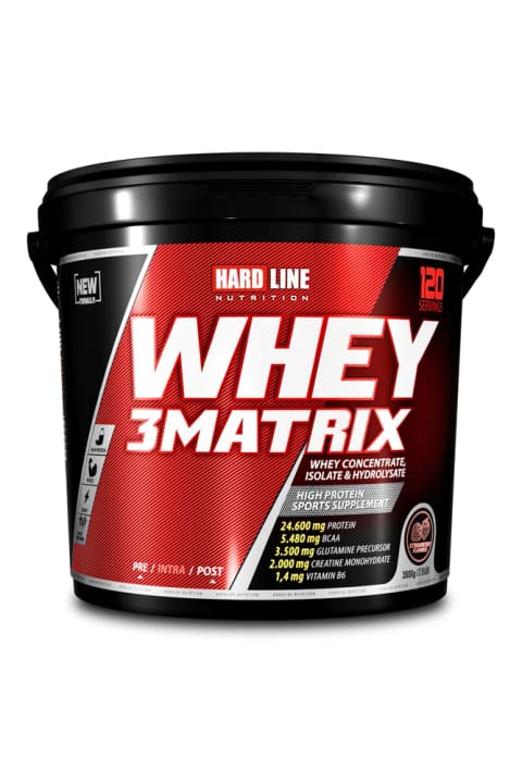 Hardline Whey 3Matrix 3600 گرم طعم توت فرنگی