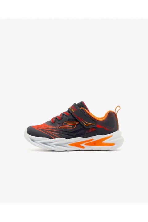 SKECHERS FLEX-GLOW ULTRA پسرانه بچگانه کتانی چراغدار طوسی 400139N CCRD