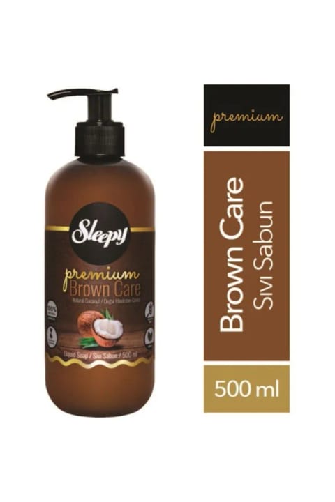 شامپو بدن مایع Sleepy Premium Brown Care با روغن طبیعی نارگیل 500 میلیلیتر