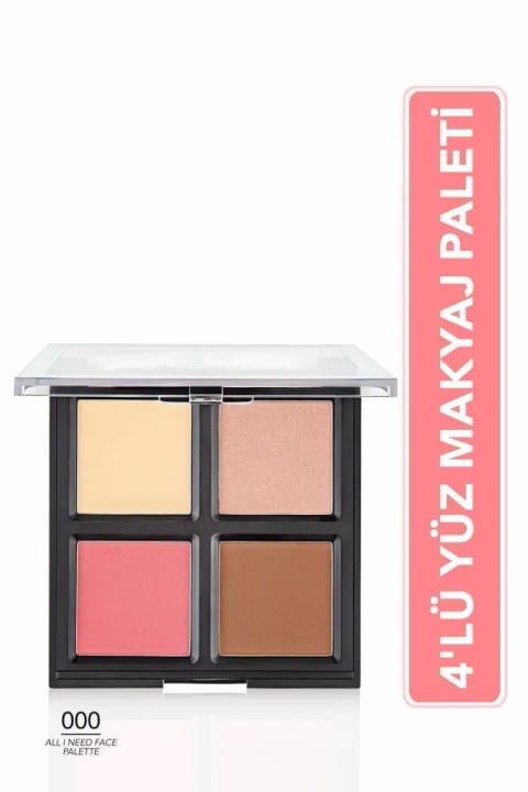 Flormar 4 کاره پالت آرایش صورت - All I Need Face Palette - 000 - 86825...