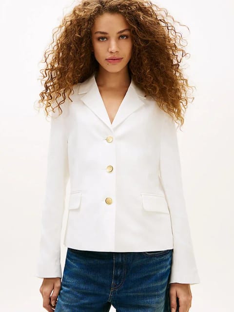 زنانه Linen Bland Slim Blazer