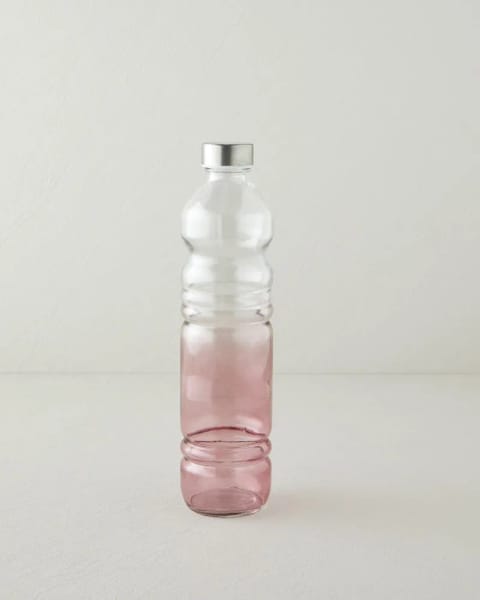 بطری شیشه‌ای Nova 1000 ml صورتی