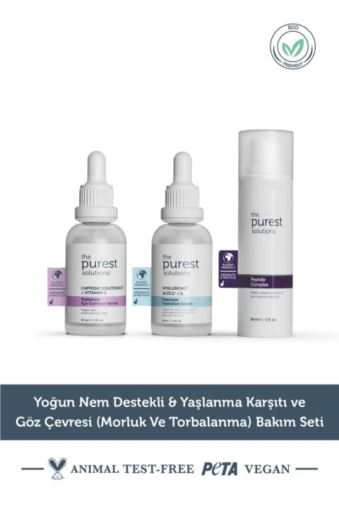 The Purest Solutions ست سرم ضد پیری و روشن‌کننده دور چشم