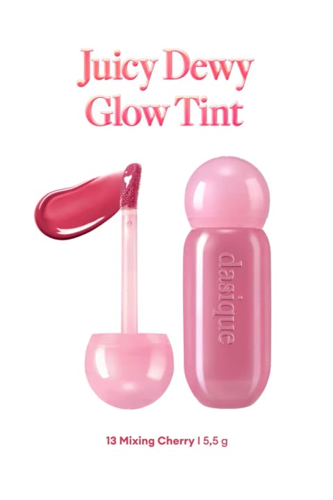 dasique تینت براق و مرطوبکننده با رنگی ملایم Juicy Dewy Glow — 13 Mixing Cherry