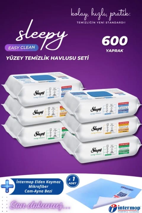 Sleepy Easy Clean سطح پاککن با بوی صابون سفید + سفیدکننده + صابون عربی