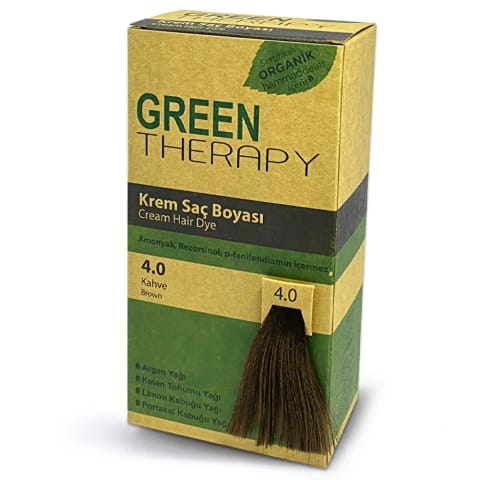 Green Therapy کرم رنگ مو 4.0 قهوه‌ای