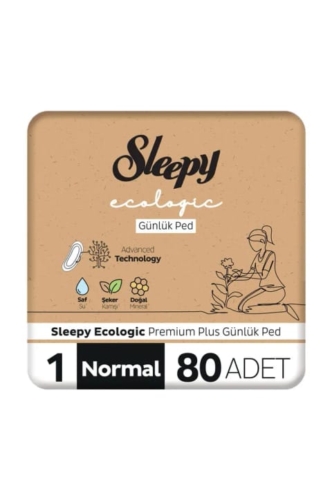 Sleepy Ecologic Premium Plus پد روزانه معمولی ۸۰ عددی