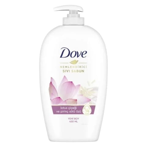 Dove لوسیون شست‌وشوی دست و صورت با عصاره گل نیلوفر و شیر برنج 450 میلی‌لیتر