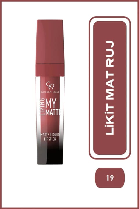 Golden Rose Liping My Matte - 19 - رژ لب مایع مات