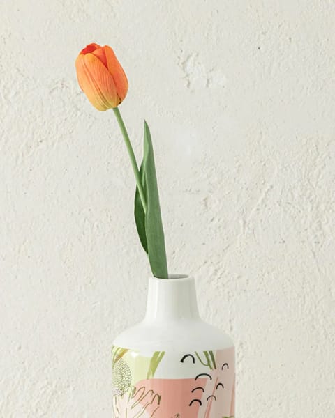 گل مصنوعی تک‌شاخه Tulip Garden ۴۵ سانتی‌متری نارنجی