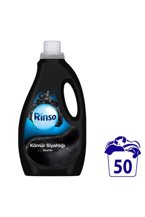 Rinso مایع لباسشویی سری مراقبت کامل مشکی ذغالی 2.5 لیتر